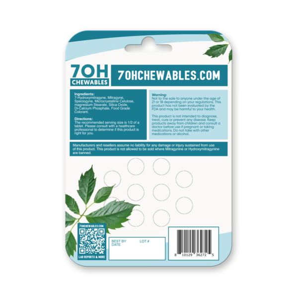 7OH Chewables | Classic | 15MG | 10 Pack - Image 2