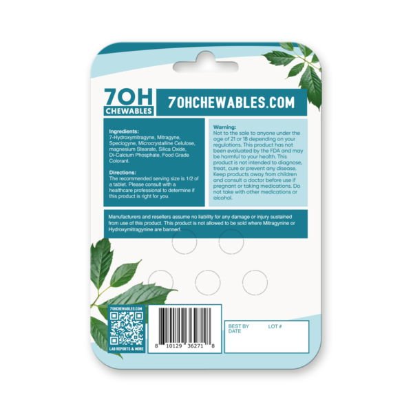 7OH Chewables | Classic | 15MG | 5 Pack - Image 2