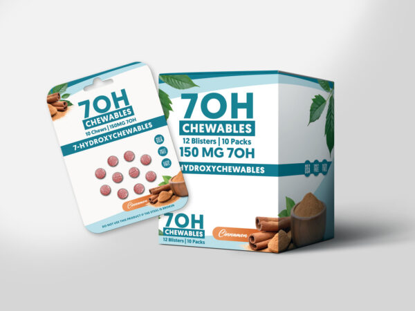 7OH Chewables | 15MG Classic 10 Pack | Display Case of 12 | 120 Chewable Tablets - Image 2